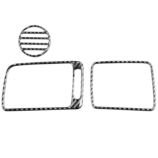 3 in 1 Car Carbon Fiber Front Passenger Seat Air Outlet Decorative Sticker for Honda Civic 8th Generation 2006-2011, Right Drive by buy2fix