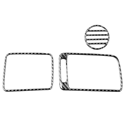 3 in 1 Car Carbon Fiber Front Passenger Seat Air Outlet Decorative Sticker for Honda Civic 8th Generation 2006-2011, Left Drive by buy2fix