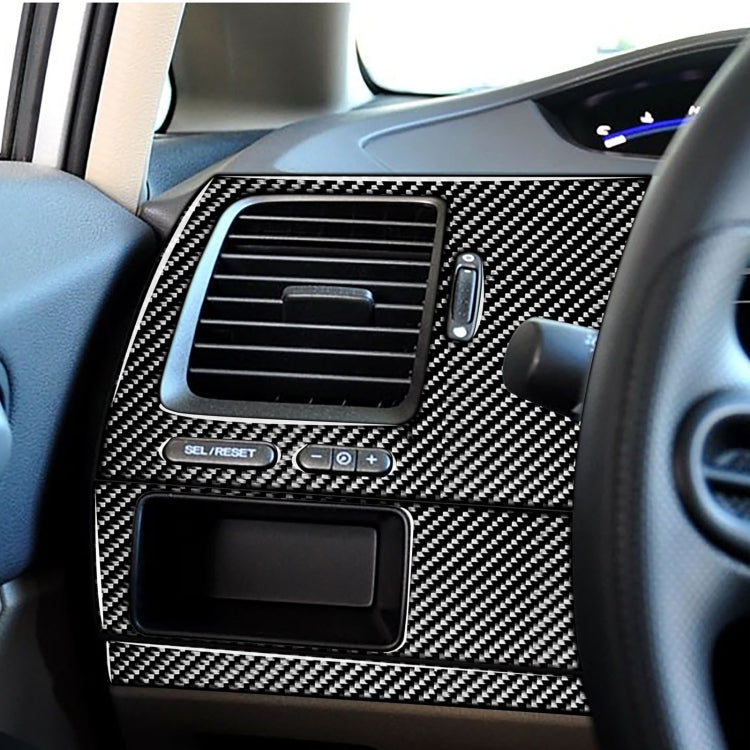 3 in 1 Car Carbon Fiber Driver Seat Left Side Panel Decorative Sticker for Honda Civic 8th Generation 2006-2011, Left Drive by buy2fix