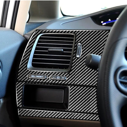3 in 1 Car Carbon Fiber Driver Seat Left Side Panel Decorative Sticker for Honda Civic 8th Generation 2006-2011, Left Drive by buy2fix
