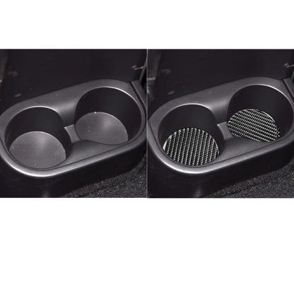 4 in 1 Car Carbon Fiber Water Cup Holder Mat Decorative Sticker for Jeep Wrangler JK 2007-2010, Left and Right Drive Universal -  by buy2fix | Online Shopping UK | buy2fix