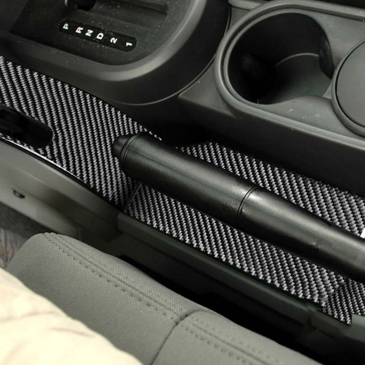 3 in 1 Car Carbon Fiber Gear Console Decorative Sticker for Jeep Wrangler JK 2007-2010, Left Drive by buy2fix