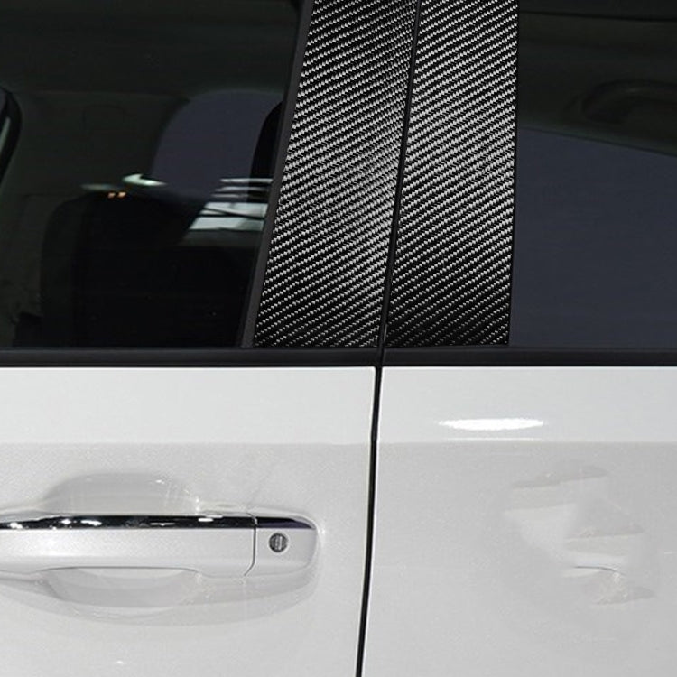 6 in 1 Car Carbon Fiber B-pillar Decorative Sticker for Honda 10th Generation Accord 2018-2021, Left and Right Drive Universal by buy2fix