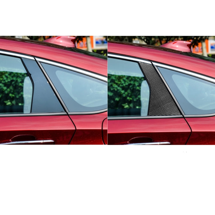 6 in 1 Car Carbon Fiber B-pillar Decorative Sticker for Honda 10th Generation Accord 2018-2021, Left and Right Drive Universal by buy2fix