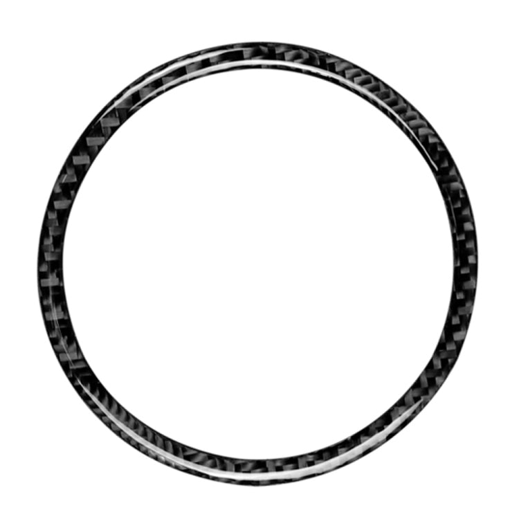 Car Carbon Fiber Steering Wheel Circle Decorative Sticker for Mazda 3 Axela / ATENZA / CX-4 / CX-5 2017-2018, Left and Right Drive Universal by buy2fix