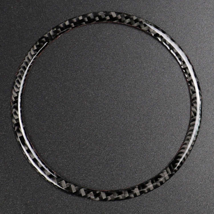 Car Carbon Fiber Steering Wheel Circle Decorative Sticker for Mazda 3 Axela / ATENZA / CX-4 / CX-5 2017-2018, Left and Right Drive Universal by buy2fix