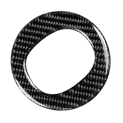 Car Carbon Fiber Steering Wheel Circle Decorative Sticker for Mazda CX-5 2017-2018, Left and Right Drive Universal by buy2fix
