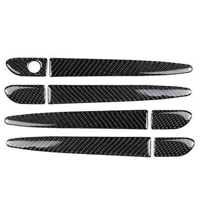 One Set Car Carbon Fiber Outside Door Handle without Smart Hole Decorative Sticker for Mazda CX-5 2017-2018, Right Drive by buy2fix