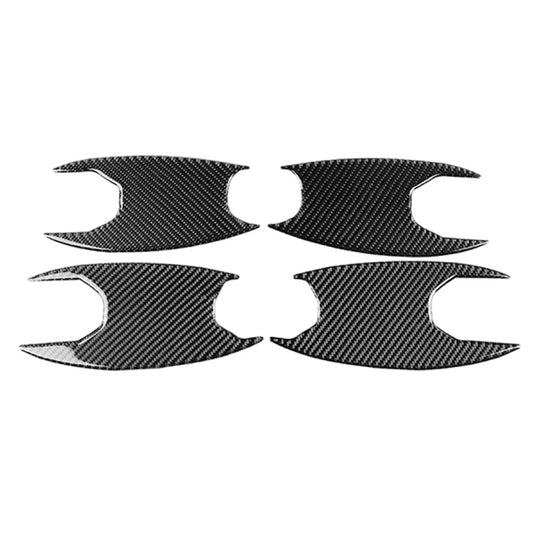 4 in 1 Car Carbon Fiber Outside Door Bowl Decorative Sticker for BMW 3 Series G20/G28/325Li/330d/335 2019-2020, Left and Right Drive Universal - Car Interior Mouldings by buy2fix | Online Shopping UK | buy2fix