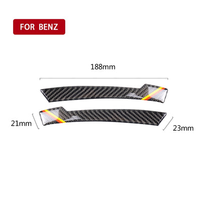 Car Carbon Fiber Rearview Mirror Anti-collision Strip D for Mercedes-Benz A/B/C/E Class/GLK/GLE/GLS/GLA/CLA, Left and Right Drive Universal by buy2fix