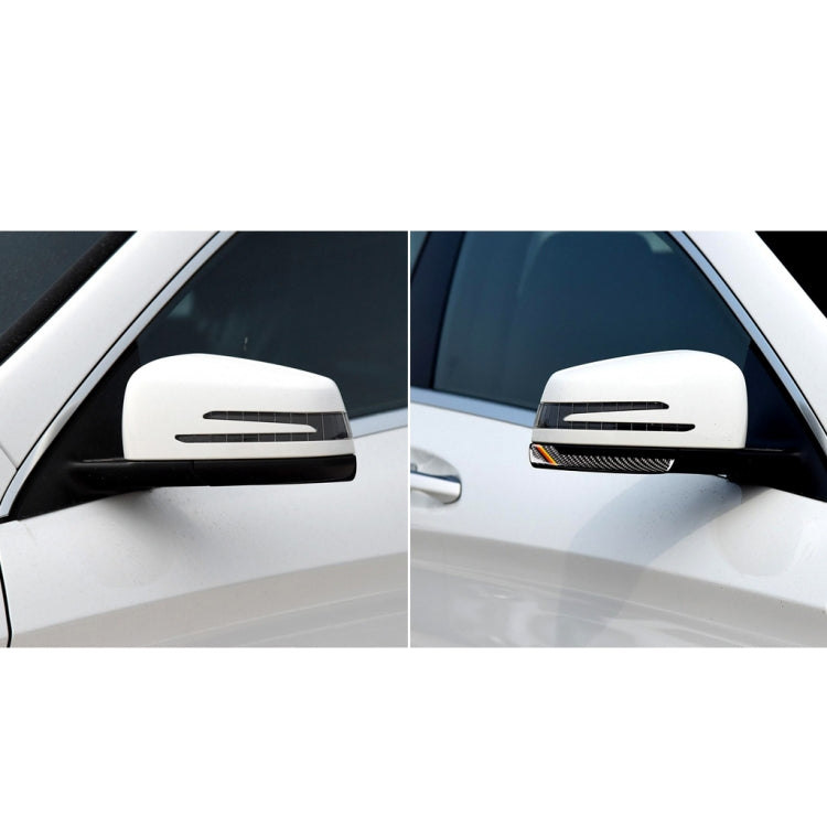 Car Carbon Fiber Rearview Mirror Anti-collision Strip D for Mercedes-Benz A/B/C/E Class/GLK/GLE/GLS/GLA/CLA, Left and Right Drive Universal by buy2fix