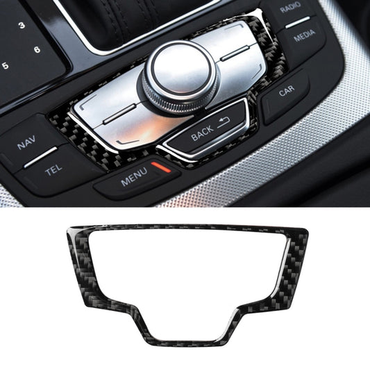 Car Carbon Fiber Multimedia Panel Decorative Sticker for Audi A6 S6 C7 A7 S7 4G8 2012-2018, Left and Right Drive Universal - Car Interior Mouldings by buy2fix | Online Shopping UK | buy2fix