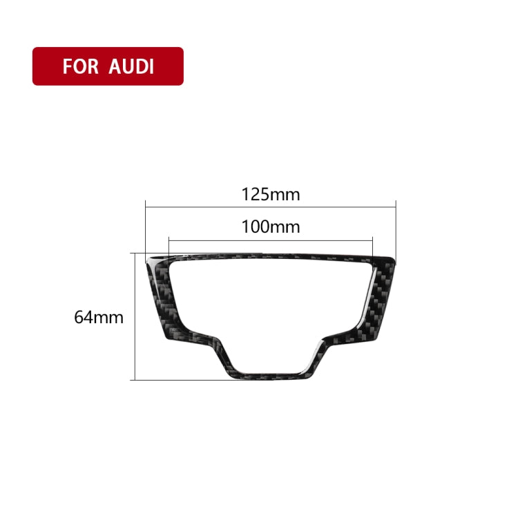 Car Carbon Fiber Multimedia Panel Decorative Sticker for Audi A6 S6 C7 A7 S7 4G8 2012-2018, Left and Right Drive Universal - Car Interior Mouldings by buy2fix | Online Shopping UK | buy2fix