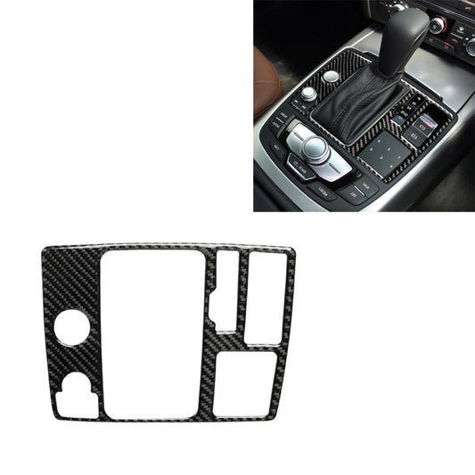 Car Carbon Fiber One-button Start Panel Decorative Sticker for Audi A6 S6 C7 A7 S7 4G8 2012-2018, Right Drive - Car Interior Mouldings by buy2fix | Online Shopping UK | buy2fix
