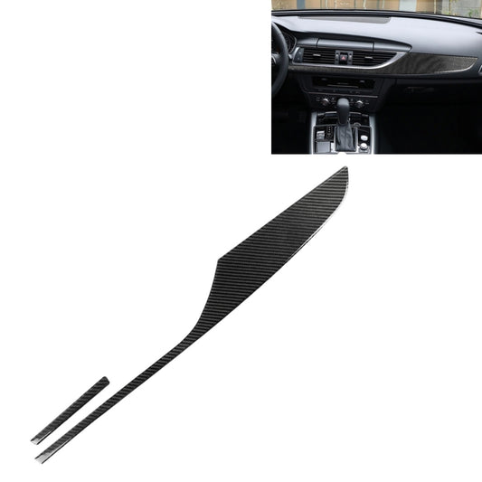 Car Carbon Fiber Dashboard Decorative Strip for Audi A6 S6 C7 A7 S7 4G8 2012-2018, Left Drive - Car Interior Mouldings by buy2fix | Online Shopping UK | buy2fix