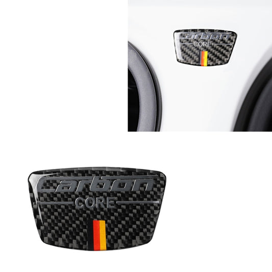 Car Carbon Fiber German Flag Color Goalpost Decorative Sticker for Audi A6 2005-2011, Left and Right Drive Universal by buy2fix