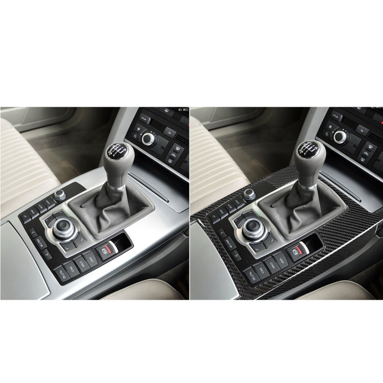 Car Carbon Fiber Gear Shift Position + Side Panel Decorative Sticker for Audi A6 2005-2011, Right Drive, High Configuration - Car Interior Mouldings by buy2fix | Online Shopping UK | buy2fix