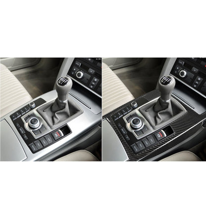 Car Carbon Fiber Gear Shift Position + Side Panel Decorative Sticker for Audi A6 2005-2011, Right Drive, High Configuration - Car Interior Mouldings by buy2fix | Online Shopping UK | buy2fix