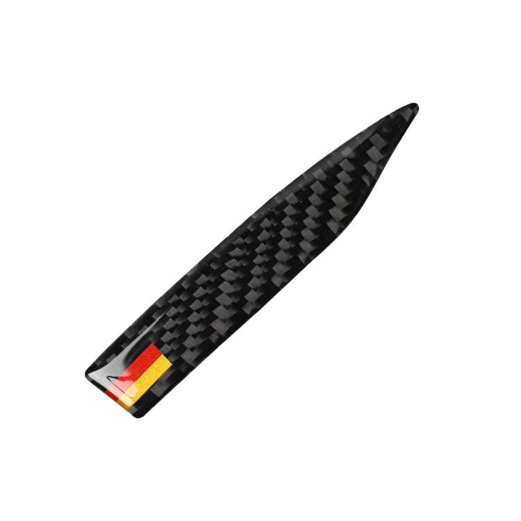 Car Carbon Fiber German Flag Pattern Rearview Mirror Anti-collision Sticker for Audi TT, Left and Right Drive Universal, A Style by buy2fix