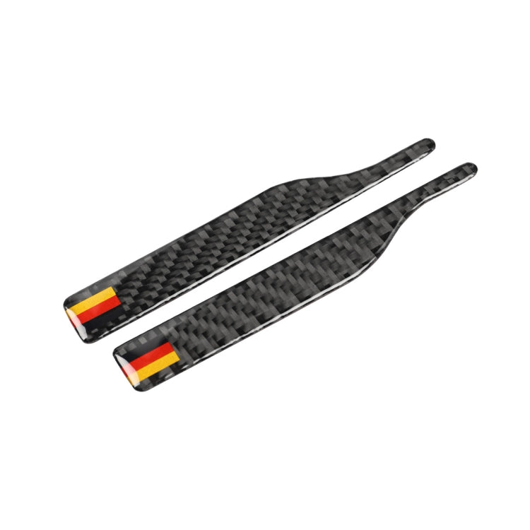 Car Carbon Fiber German Flag Pattern Rearview Mirror Anti-collision Sticker for Audi TT, Left and Right Drive Universal, B Style by buy2fix