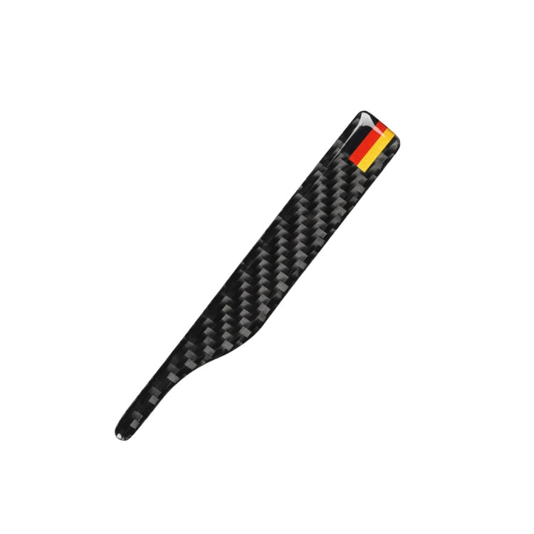 Car Carbon Fiber German Flag Pattern Rearview Mirror Anti-collision Sticker for Audi TT, Left and Right Drive Universal, B Style by buy2fix