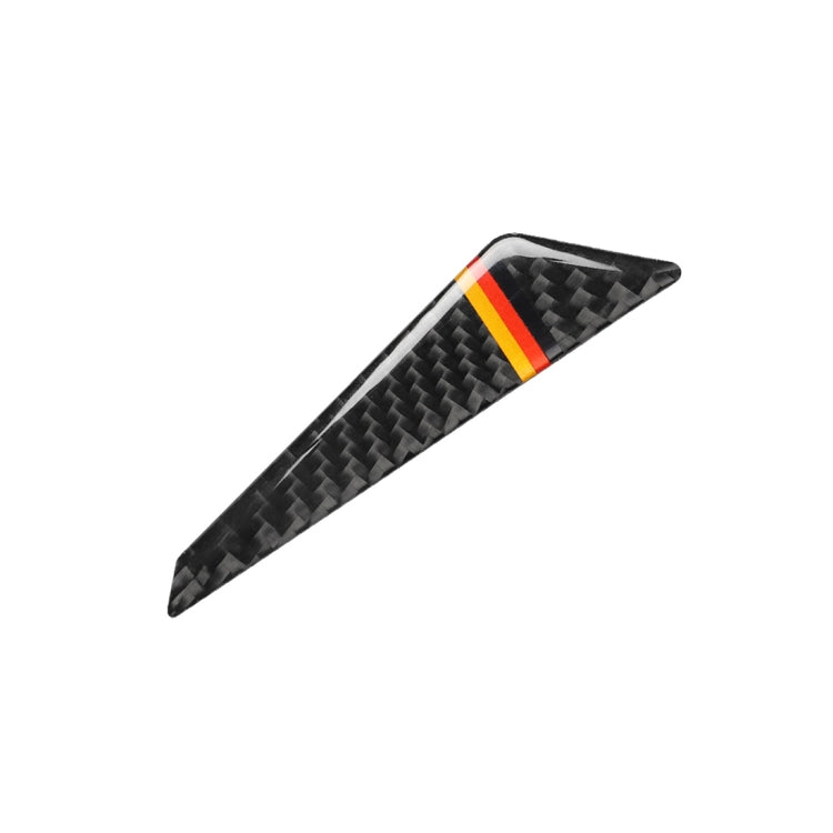 Car Carbon Fiber German Flag Pattern Anti-collision Sticker for Audi TT, Left and Right Drive Universal by buy2fix