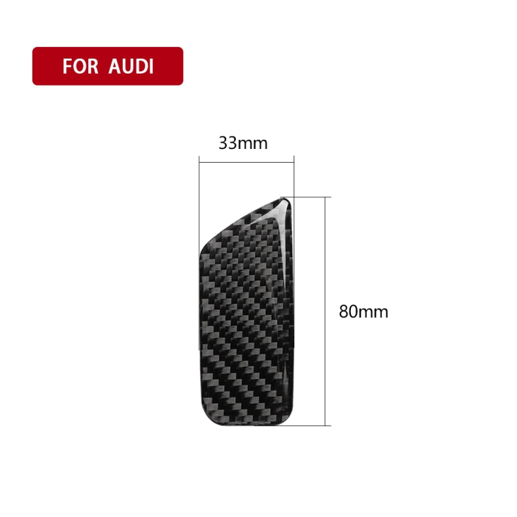 Car Carbon Fiber Passenger Seat Hand Box Switch Decorative Sticker for Audi A3 / 8V 2014-2019, Right Drive - Car Interior Mouldings by buy2fix | Online Shopping UK | buy2fix