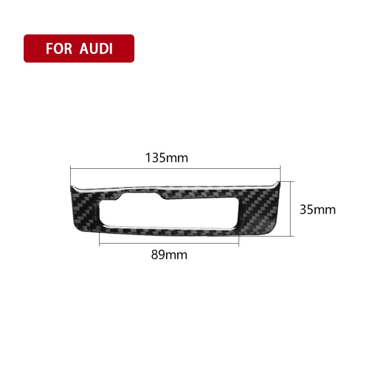 Car Carbon Fiber Gear Shift Frame Decorative Sticker for Audi A3 / 8V 2014-2019, Right Drive - Car Interior Mouldings by buy2fix | Online Shopping UK | buy2fix