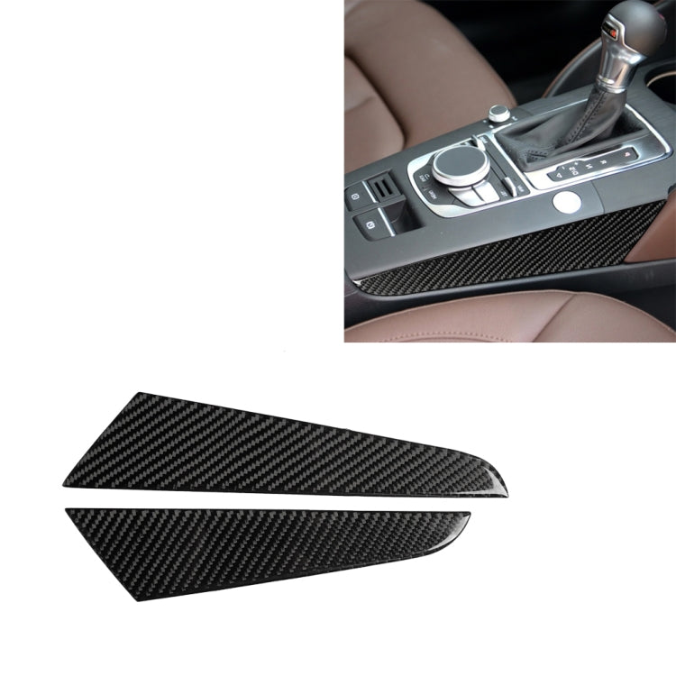 Car Carbon Fiber Gear Shift Position Side Panel Decorative Sticker for Audi A3 2014-2019, Right Drive - Car Interior Mouldings by buy2fix | Online Shopping UK | buy2fix