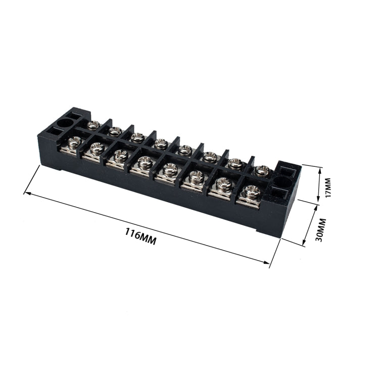 5 PCS Car 8-way 25A TB-2508 Dual Row Power Terminal Connector + 8-position Connection Strip with Cover - Booster Cable & Clip by buy2fix | Online Shopping UK | buy2fix