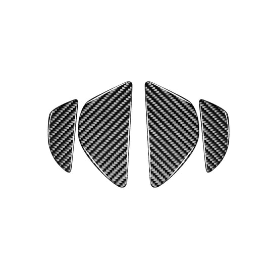 4 PCS Car Carbon Fiber Inner Door Bowl Decorative Stickers for Volvo V60 2010-2017 / S60 2010-2018, Left and Right Drive Universal - Car Interior Mouldings by buy2fix | Online Shopping UK | buy2fix