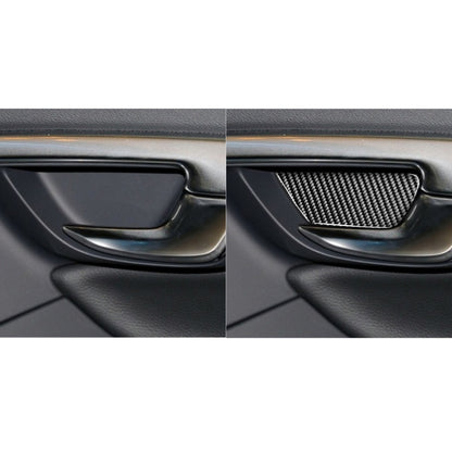 4 PCS Car Carbon Fiber Inner Door Bowl Decorative Stickers for Volvo V60 2010-2017 / S60 2010-2018, Left and Right Drive Universal - Car Interior Mouldings by buy2fix | Online Shopping UK | buy2fix