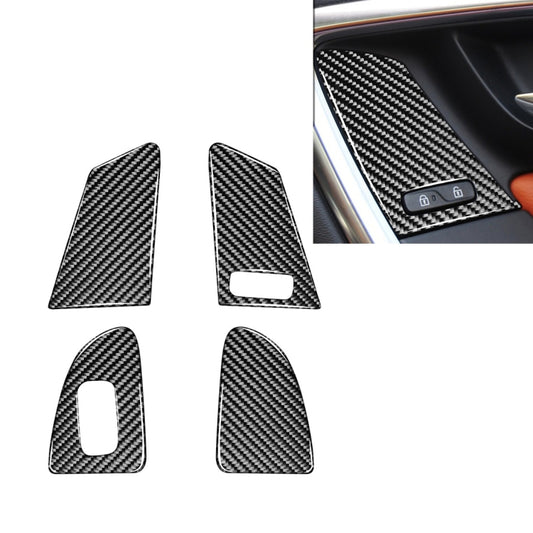 4 PCS Car Carbon Fiber Window Lifting Button Decorative Stickers for Volvo V60 / XC60 2010-2017 / S60 2010-2018, Right Drive - Car Interior Mouldings by buy2fix | Online Shopping UK | buy2fix
