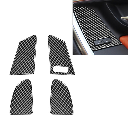 4 PCS Car Carbon Fiber Window Lifting Button Decorative Stickers for Volvo V60 / XC60 2010-2017 / S60 2010-2018, Right Drive - Car Interior Mouldings by buy2fix | Online Shopping UK | buy2fix