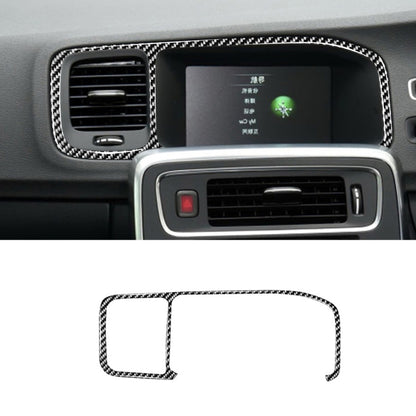 Car Carbon Fiber Navigation Frame Decorative Stickers for Volvo V60 2010-2017 / S60 2010-2018, Right Drive - Car Interior Mouldings by buy2fix | Online Shopping UK | buy2fix