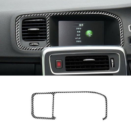 Car Carbon Fiber Navigation Frame Decorative Stickers for Volvo V60 2010-2017 / S60 2010-2018, Right Drive - Car Interior Mouldings by buy2fix | Online Shopping UK | buy2fix