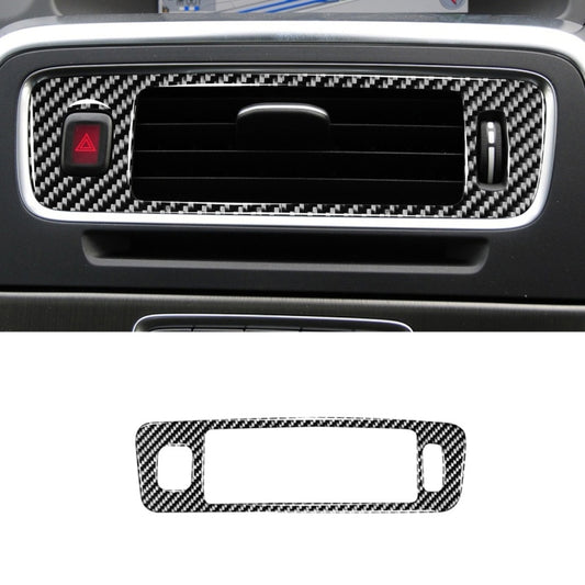 Car Carbon Fiber Central Control Below Air Outlet Decorative Stickers for Volvo V60 2010-2017 / S60 2010-2018, Right Drive - Car Interior Mouldings by buy2fix | Online Shopping UK | buy2fix