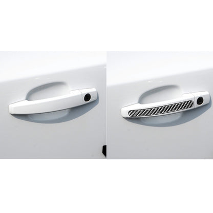 4 PCS Car Carbon Fiber Door Outside Handle Decorative Stickers for Chevrolet Cruze 2009-2015, Left and Right Drive Universal - Decorative Strip by buy2fix | Online Shopping UK | buy2fix