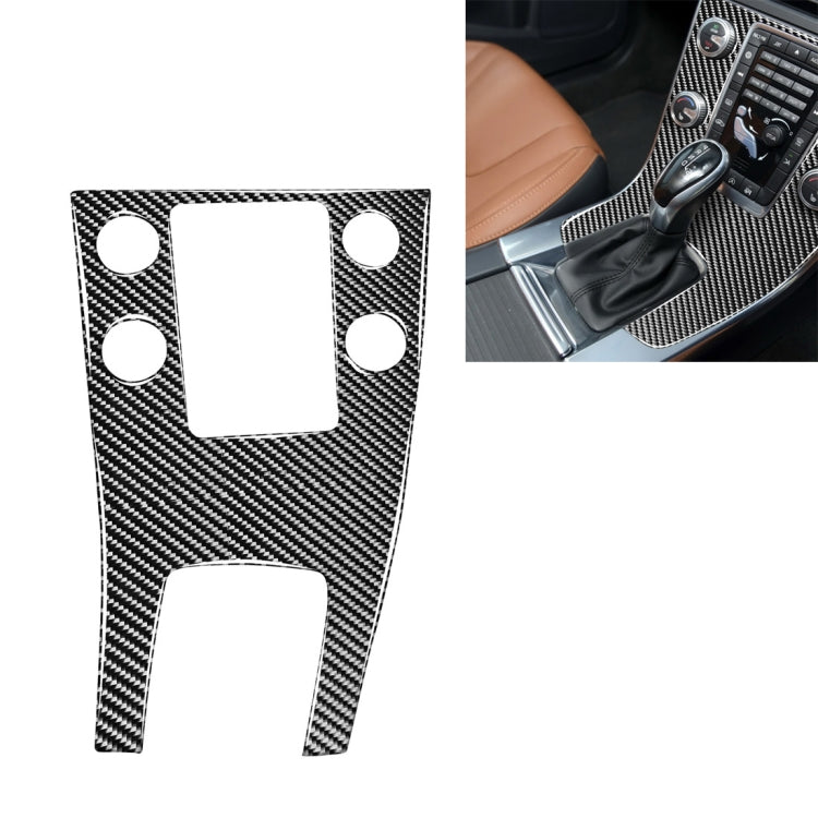 Car Carbon Fiber Central Control Panel Decorative Stickers for Volvo V60 2010-2017 / S60 2010-2018, Right Drive - Car Interior Mouldings by buy2fix | Online Shopping UK | buy2fix