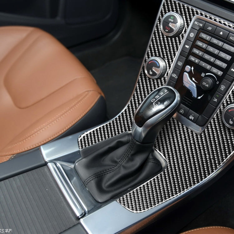 Car Carbon Fiber Central Control Panel Decorative Stickers for Volvo V60 2010-2017 / S60 2010-2018, Right Drive - Car Interior Mouldings by buy2fix | Online Shopping UK | buy2fix