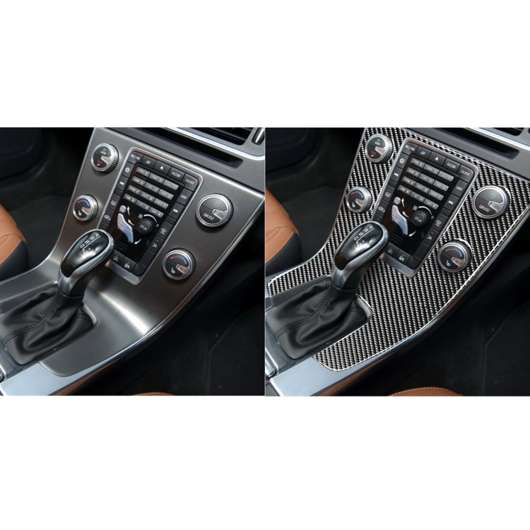 Car Carbon Fiber Central Control Panel Decorative Stickers for Volvo V60 2010-2017 / S60 2010-2018, Right Drive - Car Interior Mouldings by buy2fix | Online Shopping UK | buy2fix