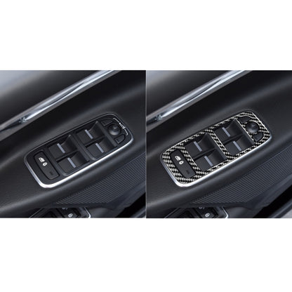 4 in 1 Car Carbon Fiber Lifting Panel Decorative Stickers for Jaguar F-PACE X761 XE X760 2016-2020, Left Drive - Car Interior Mouldings by buy2fix | Online Shopping UK | buy2fix