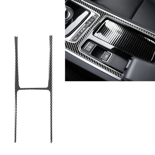 Car Carbon Fiber Central Control H Shape Decorative Stickers for Jaguar F-PACE X761 XE X760 XF X260 2016-2020, Left and Right Drive Universal - Car Interior Mouldings by buy2fix | Online Shopping UK | buy2fix