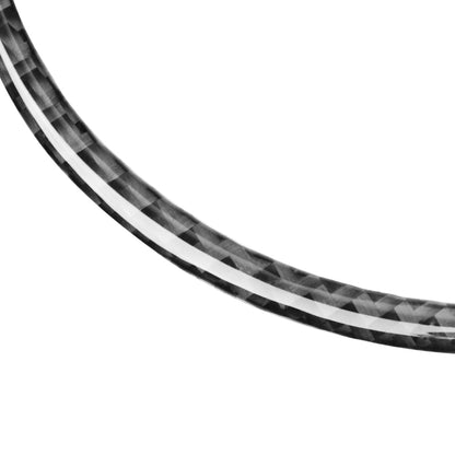 Car Carbon Fiber Steering Wheel Logo Decorative Stickers for Jaguar F-PACE X761 XE X760 XF X260 XJ 2016-2020, Left and Right Drive Universal by buy2fix