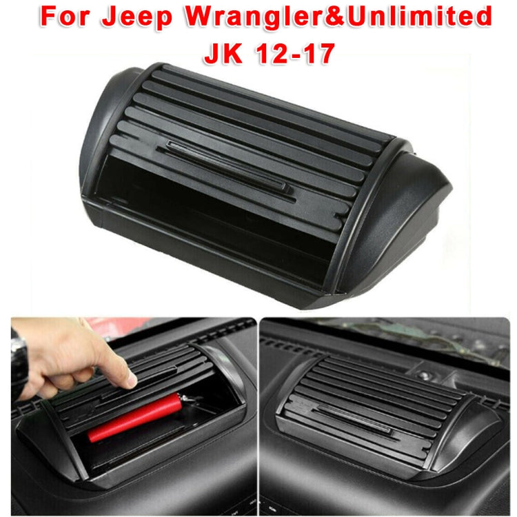 Car Dashboard Storage Box Organizer ABS Center Console Tray for Jeep Wrangler & Unlimited JK 2012-2017 by buy2fix