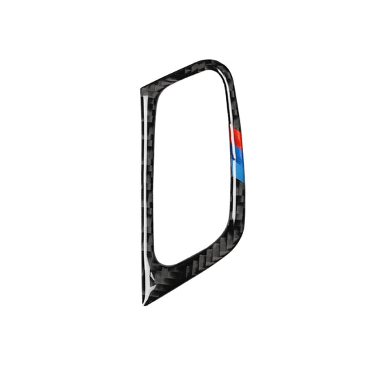 Car Carbon Fiber Tricolor Key Hole Decorative Sticker for BMW E70 X5 / E71 X6 2009-2013, Left Drive by buy2fix