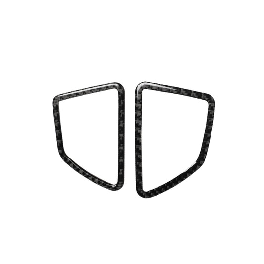 2 in 1 Car Carbon Fiber Solid Color Dashboard Air Outlet Decorative Sticker for BMW E70 X5 / E71 X6 2008-2013, Left Drive by buy2fix