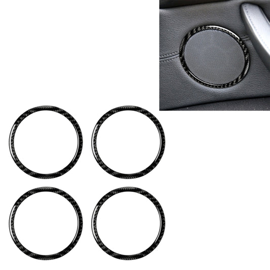 4 in 1 Car Carbon Fiber Solid Color Horn Ring Decorative Sticker for BMW 2008-2013 E70 / 2008-2014 E71, Left and Right Drive Universal -  by buy2fix | Online Shopping UK | buy2fix