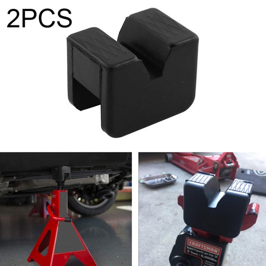 2 PCS Car Jack Pad Adapter Rubber Jack Pads Slotted Frame - Car Jacks by buy2fix | Online Shopping UK | buy2fix