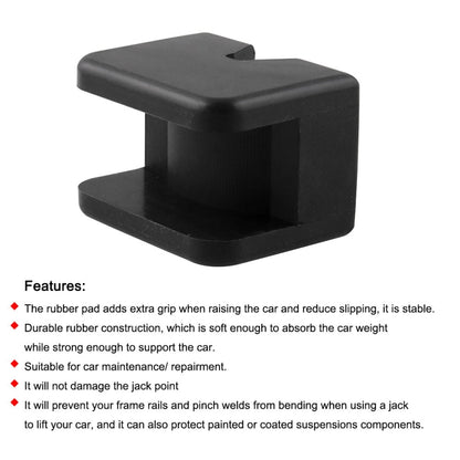 2 PCS Car Jack Pad Adapter Rubber Jack Pads Slotted Frame - Car Jacks by buy2fix | Online Shopping UK | buy2fix